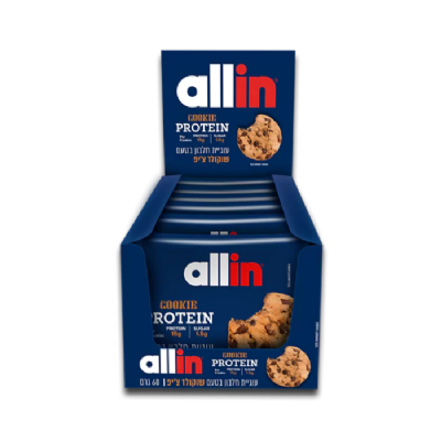 עוגית חלבון אול אין 12 י״ח | Allin protein cookie