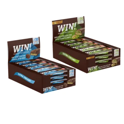 חטיף חלבון ווין מבצע זוגות 24 יח׳ | Win protein bar