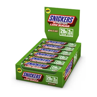 חטיפי חלבון סניקרס מופחת סוכר 12 יח' | SNICKERS Protein Bar