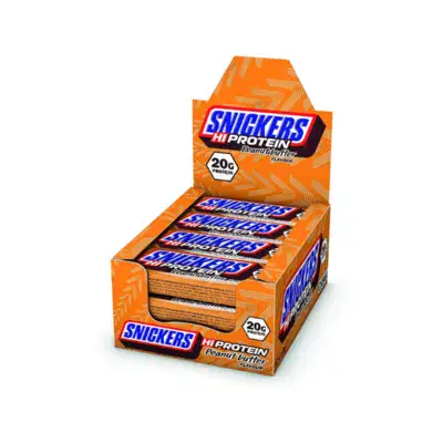 חטיפי חלבון סניקרס טעם חמאת בוטנים 12 יח' | SNICKERS Protien Bar