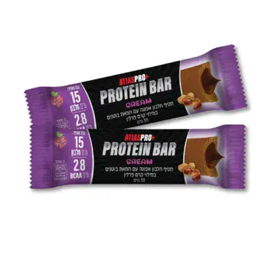 חטיפי חלבון אטיאס פרו קרם 12 י״ח | Atias Pro Protein Bar