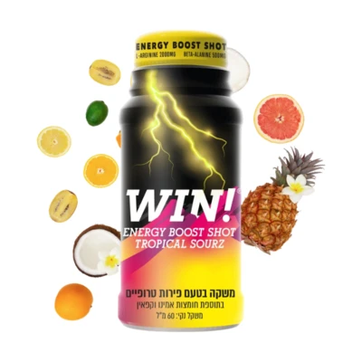 משקה אנרגיה ווין בוסט 12 יח׳ | Win Energy Boost